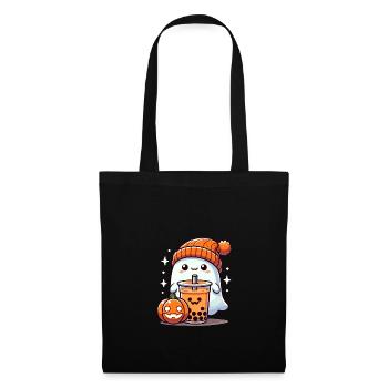 Halloween Kostüm Ghost Sweets Tee - Stoffbeutel - Schwarz - Vorne