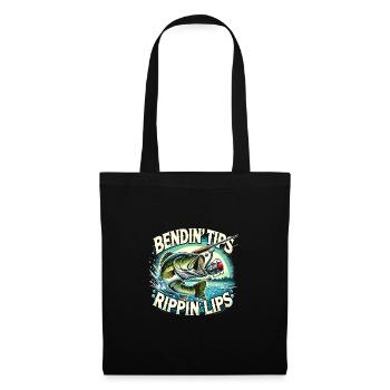 Bending Tips Rippin' Lips - Stoffbeutel - Schwarz - Vorne
