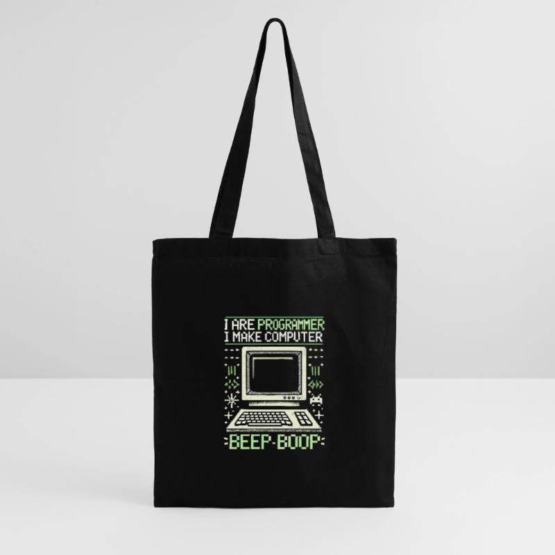 Ich bin Programmierer Ich mache Computer Piep Boop Stoffbeutel