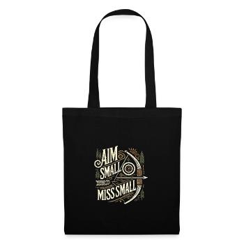 Aim Small Miss Small - Stoffbeutel - Schwarz - Vorne