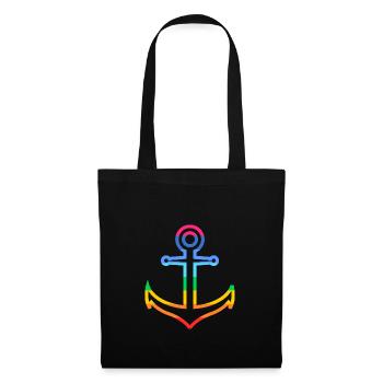 Rainbow Anchor - Tote Bag - black - Front