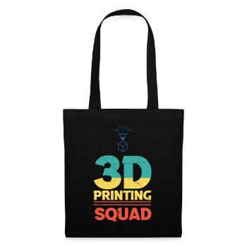 3D Printing Cadre Printing Machine 3D Printer - Tote Bag - black - Front