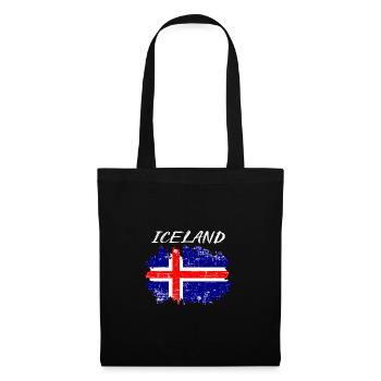 Iceland - Sac en tissu - noir - Devant