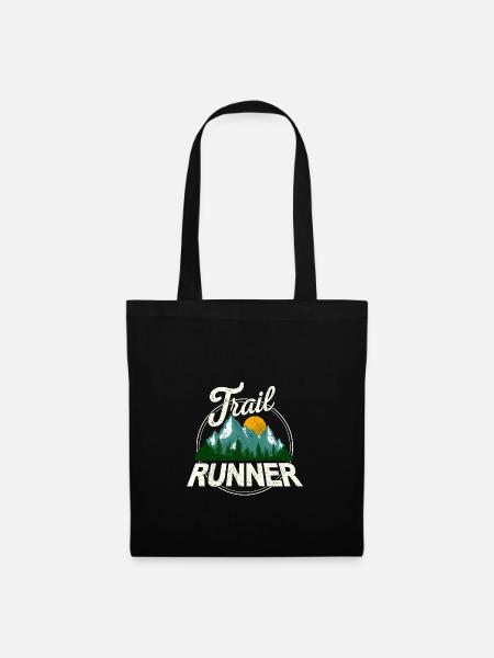 Trail Runner Running Joggen Jogger I Geschenk - Stoffbeutel - Schwarz