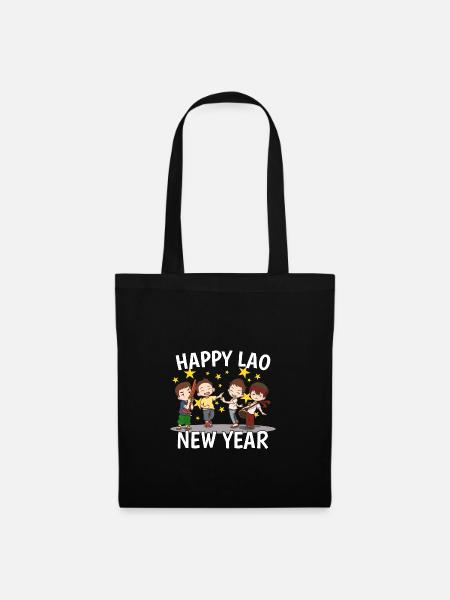 Laos Laote Laoten Lao Neujahr I Geschenk - Stoffbeutel - Schwarz
