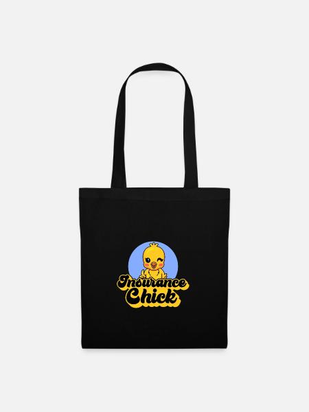 Versicherung Chick - Stoffbeutel - Schwarz