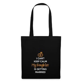 Ma fille se marie avec son père - Sac en tissu - noir - Devant