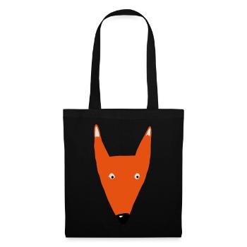 Fox head mam - Tote Bag - black - Front