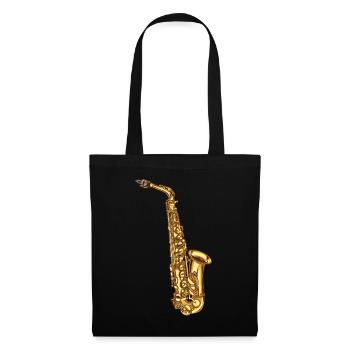 Saxophone saxophone - Sac en tissu - noir - Devant