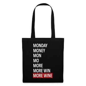 wine present MORE WINE - Tote Bag - black - Front