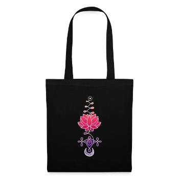 Ethereal Lotus Flower Symbol - Tote Bag - black - Front