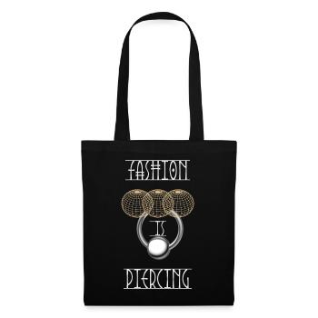 Fashion is piercing - Tote Bag - black - Front