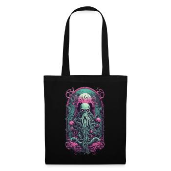 Occulte goule Kraken Monster Halloween Design - Sac en tissu - noir - Devant