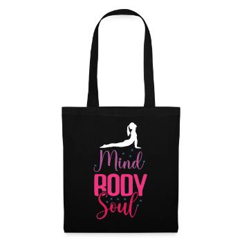 Yoga - Mind Body Soul - Tote Bag - black - Front