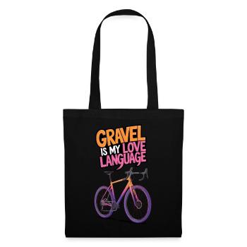 Gravel Cyclisme Amour - Sac en tissu - noir - Devant