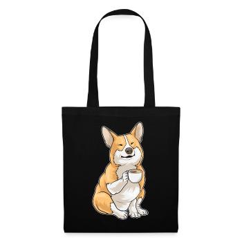 Corgi Coffee Mug - Tote Bag - black - Front