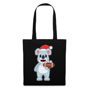 Koala Christmas American Football - Tote Bag - black - Front