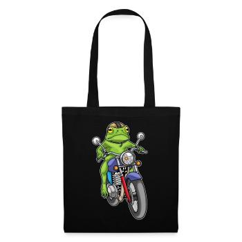 Moto Frog - Sac en tissu - noir - Devant