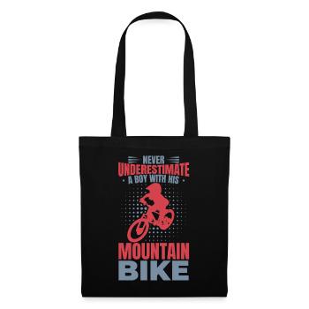 Ne sous-estimez jamais les amateurs de VTT - Sac en tissu - noir - Devant