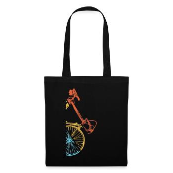 Vélo De Route Cycliste Cyclisme Super Vintage - Sac en tissu - noir - Devant