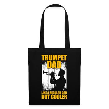 Père tromboniste Trompettiste - Sac en tissu - noir - Devant