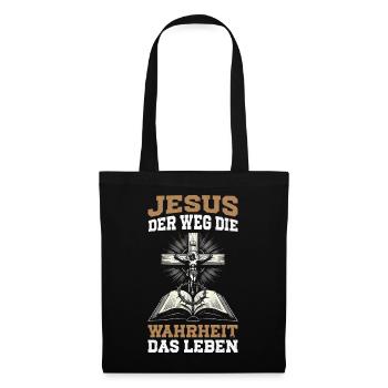 Jesus The Way The Truth The Christian Life - Tote Bag - black - Front