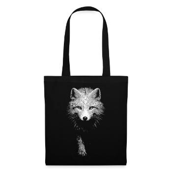 Polarfuchs - Stoffbeutel - Schwarz - Vorne