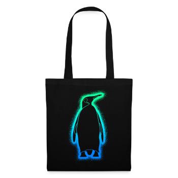 Pinguine Jungen Herren Kinder Pinguin - Stoffbeutel - Schwarz - Vorne