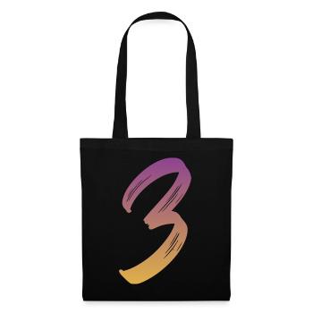 3 - Stoffbeutel - Schwarz - Vorne