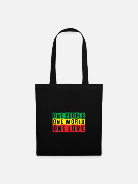 Dieses Reggae Reggaeton Music Spruch-Design ist pe - Stoffbeutel - Schwarz