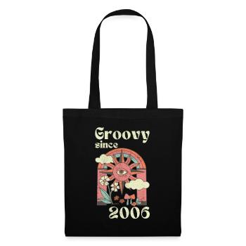 Groovy since 2006 with retro graphics - Tote Bag - black - Front