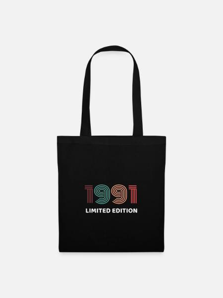 LMITED EDITION 1991 - Vintage - Gift - Tote Bag - black