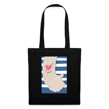 Tatouage maman - Sac en tissu - noir - Devant