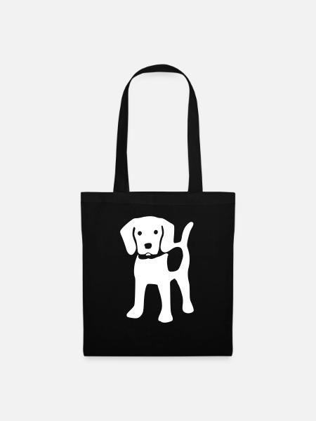 beagle - Stoffbeutel - Schwarz