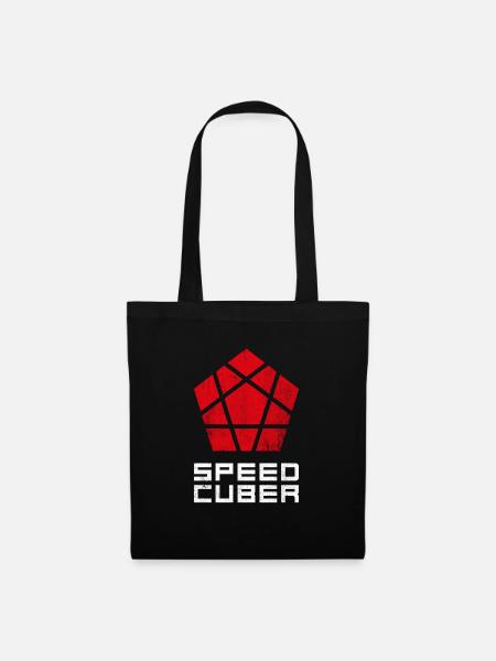 SPEEDCUBER Megaminx. Cubing-Cube-Cuber-Speedcubing - Stoffbeutel - Schwarz