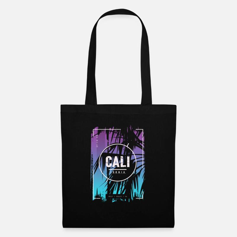 California - Stoffbeutel - Schwarz