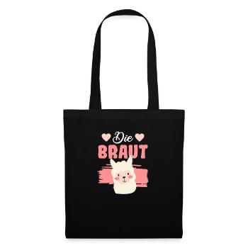 Die Braut Junggesellinnenabschied JGA Hochzeit - Stoffbeutel - Schwarz - Vorne