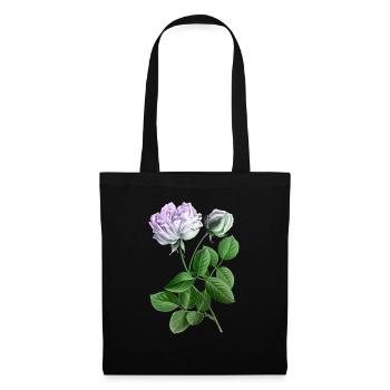 Rose - Stoffbeutel - Schwarz - Vorne