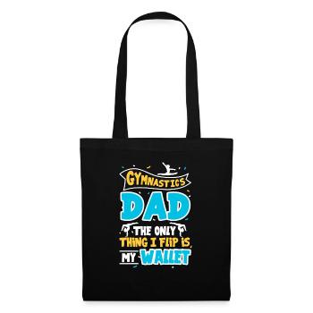 Gymnaste Gymnastique Papa - Sac en tissu - noir - Devant