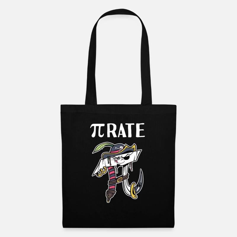 Math Pirate Pi - Stoffbeutel - Schwarz
