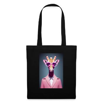 Griraffe pink Disco - Tote Bag - black - Front
