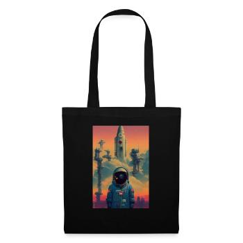 Astronaut Space Future Rocket - Tote Bag - black - Front