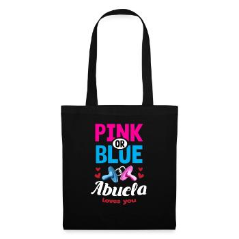 Rose ou bleu Abuela aime votre genre Révéler la fête - Sac en tissu - noir - Devant