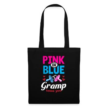 Gramp rose ou bleu vous aime Genre Révéler La fête - Sac en tissu - noir - Devant