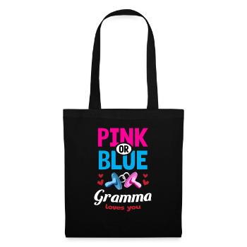 Rose ou Bleu Gramma vous aime Genre Révéler Party - Sac en tissu - noir - Devant