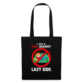 Maman contre les enfants paresseux Adultes Humour Dire - Sac en tissu - noir - Devant