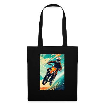 Motocross I - Sac en tissu - noir - Devant
