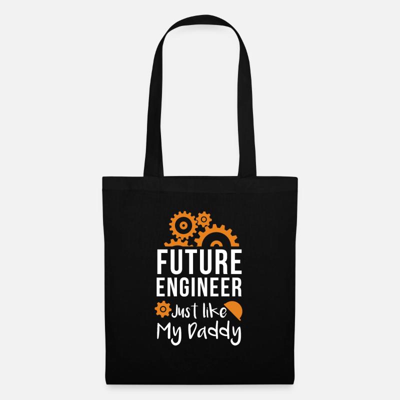 Future Engineer Just Like My Daddy - Stoffbeutel - Schwarz