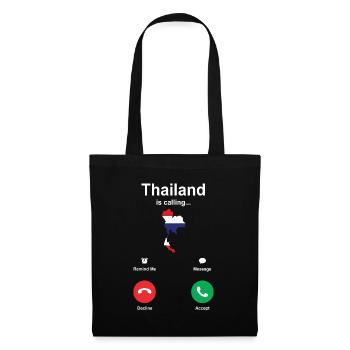 Thailand - Stoffbeutel - Schwarz - Vorne