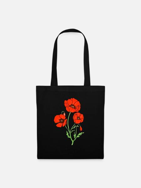 Coquelicot - Sac en tissu - noir